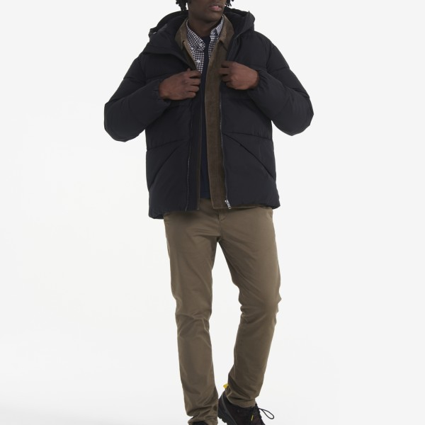 Aigle Short Hooded Dupont Sorna Water-repellet Quilted Jacket Primary Image