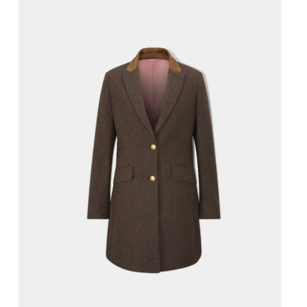 Alan Paine Surrey Ladies Mid-Thigh Tweed- Bramble Primary Image
