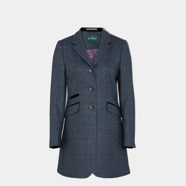 Alan Paine Surrey Ladies Tweed Country Long Coat Primary Image