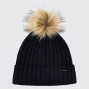 Dubarry Curlew Ladies Knitted Hat with bobble Thumbnail Image